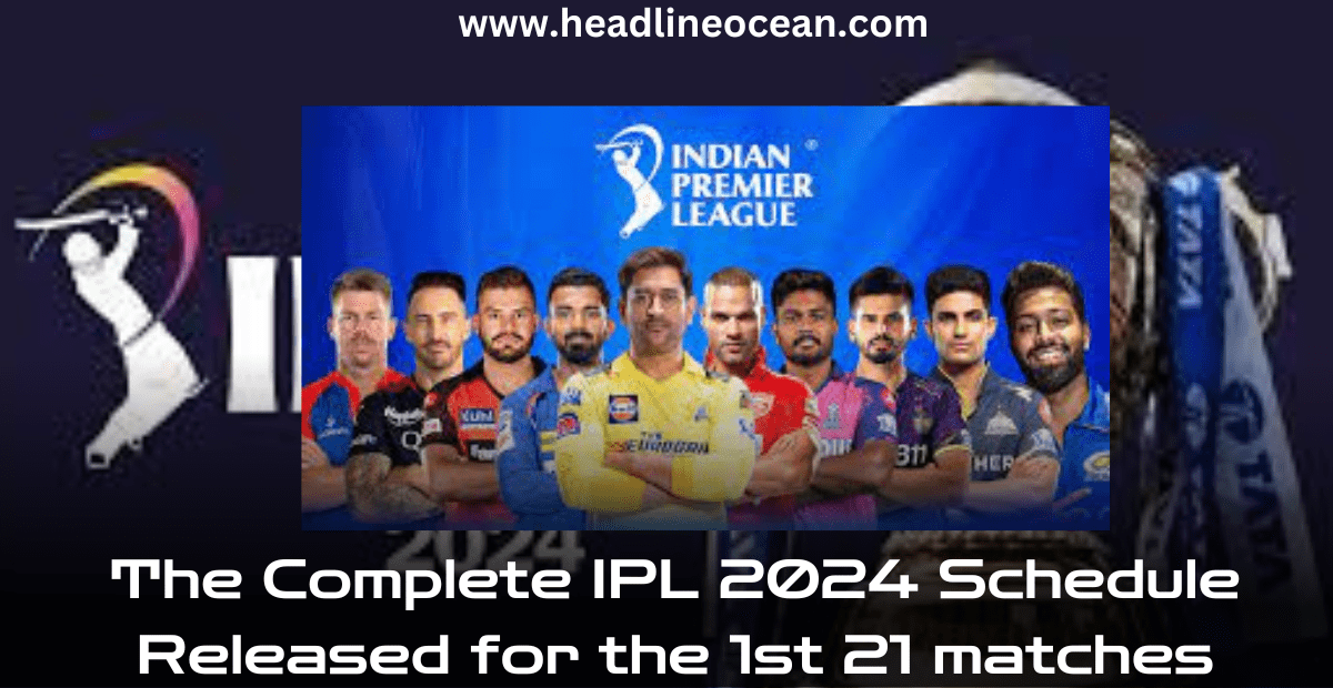 IPL 2024 schedule 2024