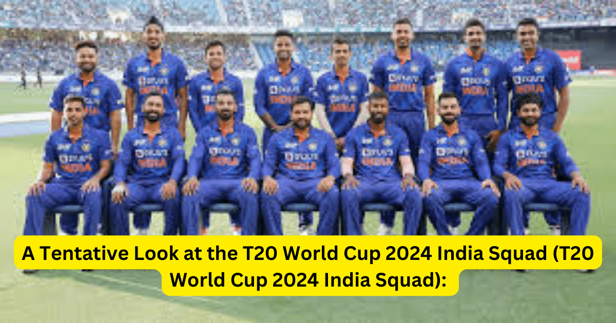 T20 world cup 2024: India Squad