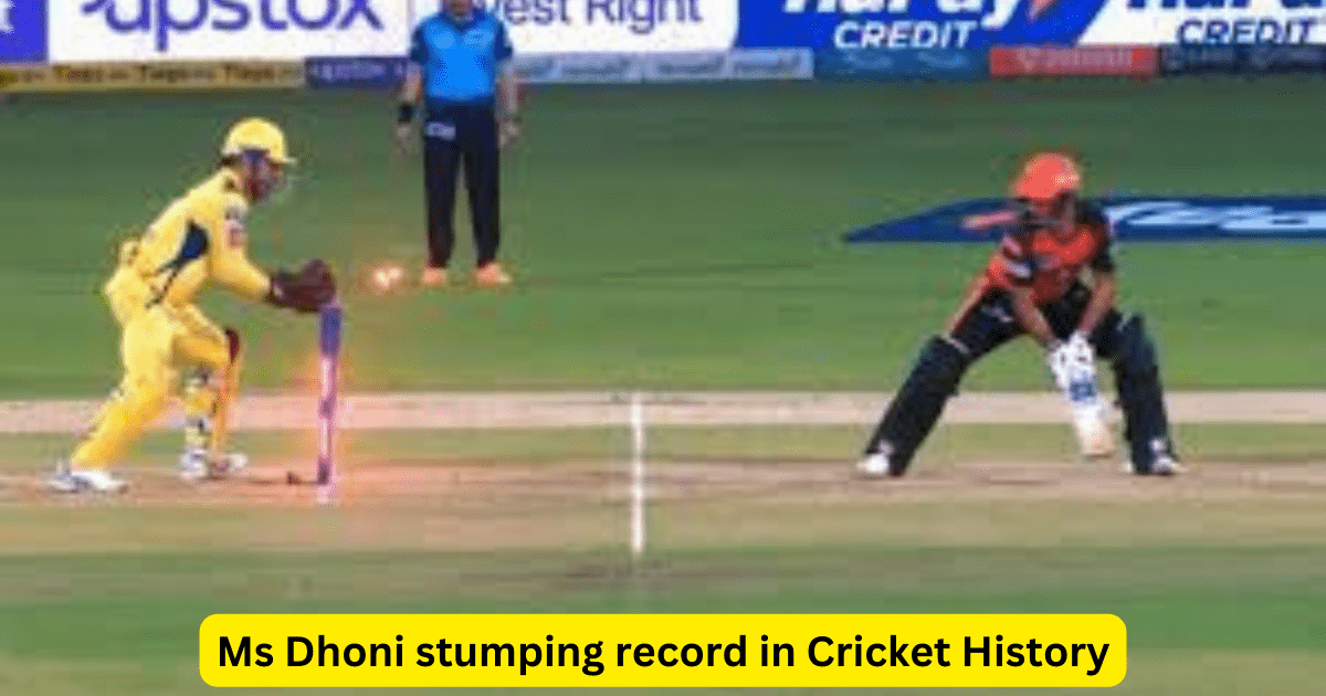 Ms Dhoni stumping record