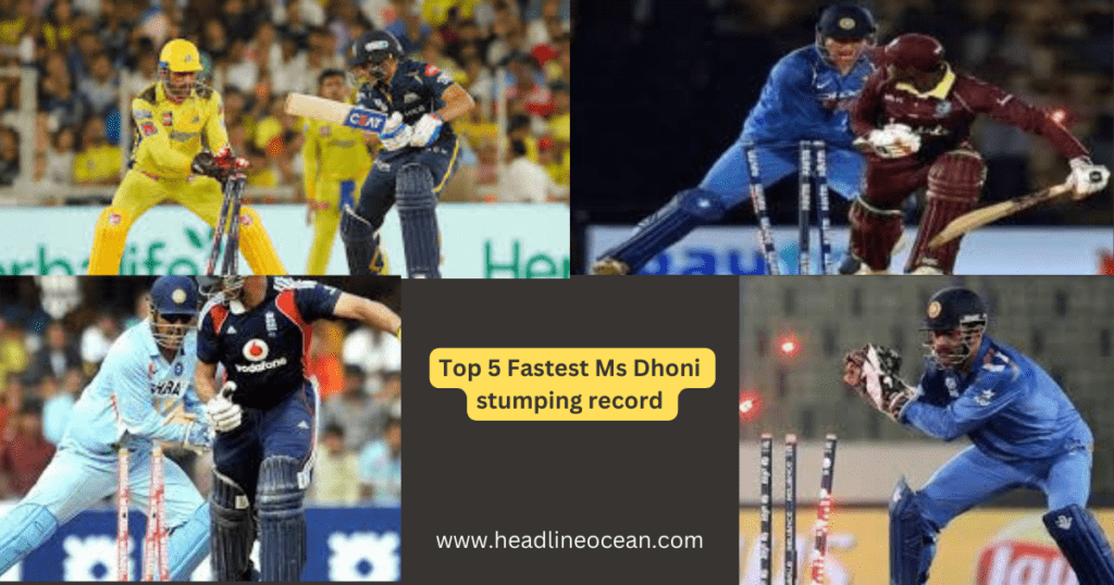 Ms Dhoni stumping record 