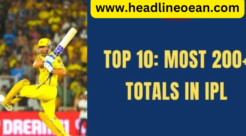 Most 200+ Totals by Teams in IPL