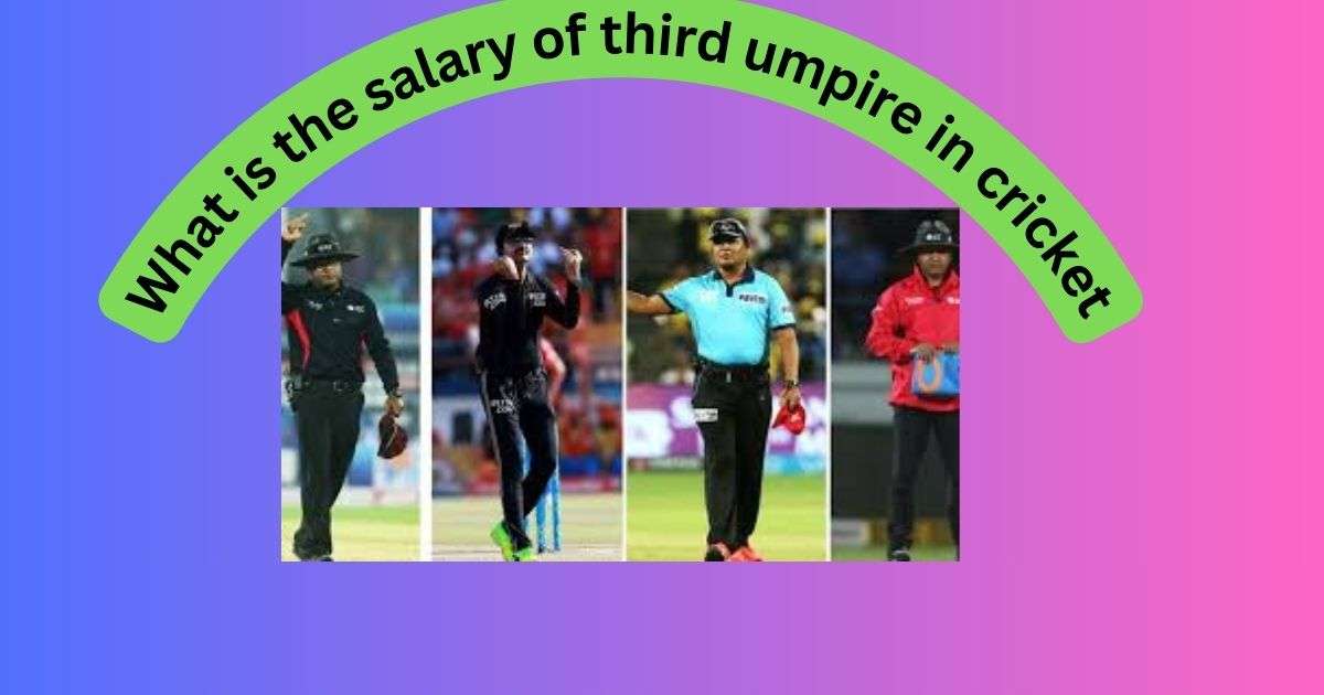 salary of third umpire in cricket